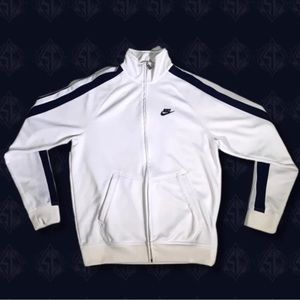 Nike white 2000s Track jacket